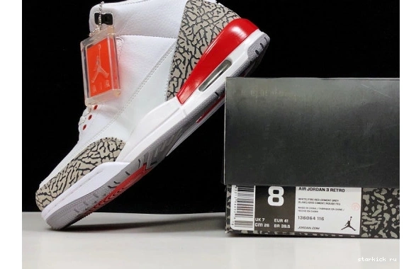 Retro 3 Jordan 'Katrina' Air 136064-116 136064-116 1119